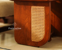 Boston Luma Wooden Multipurpose Side Table Set of Two Brown Finish