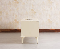 Bengaluru Solid Wood TV Cabinet Two Door Furniselan - Milky-White