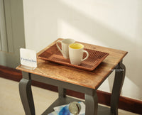 Alexandria Solid Wood End Table - Furniselan Slate Grey
