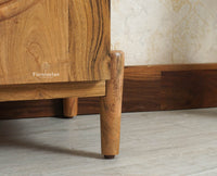 Italy Wooden Sideboard cabinet- 2 Doors and Drawers Furniselan Natural Finish