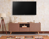 Mexico Two Door and One Drawer TV Cabinet Furniselan - Natural-Oak