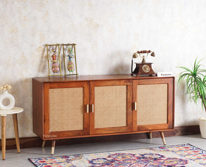 Boston Solid Wood Three Door Sidebaord   Cabinet Furniselan