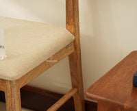 Boston Wooden Backrest Bench Three Seater Natural Finish