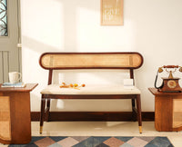 Boston Wooden Backrest Bench Three Seater Grey Finish