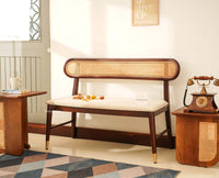 Boston Wooden Backrest Bench Three Seater Grey Finish