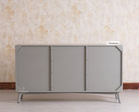 Bengaluru Solid Wood Three Door Sideboard Cabinet Furniselan-Cool-Grey
