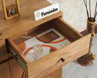 Italy Wooden Sideboard cabinet- 3 Doors and Drawers Furniselan Natural Finish