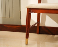 Boston Wooden Backrest Bench Three Seater Brown Finish