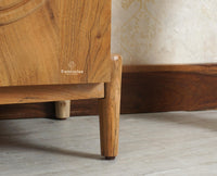 Italy Wooden Sideboard cabinet- 3 Doors and Drawers Furniselan Natural Finish