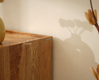 Wellington Solid Wood Sideboard Cabinet Two Door and Drawers natural finish