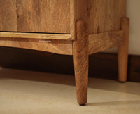 Wellington Solid Wood Sideboard Cabinet Two Door and Drawers natural finish