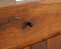 Italy Wooden Sideboard cabinet- 3 Doors and Drawers Furniselan Brown Finish