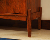 Wellington Solid Wood TV Cabinet Two Door and One Drawer- Brown Finish