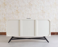 Argentina Solid Wood Three Drawer Two Door Sideboard Furniselan - Milky-White