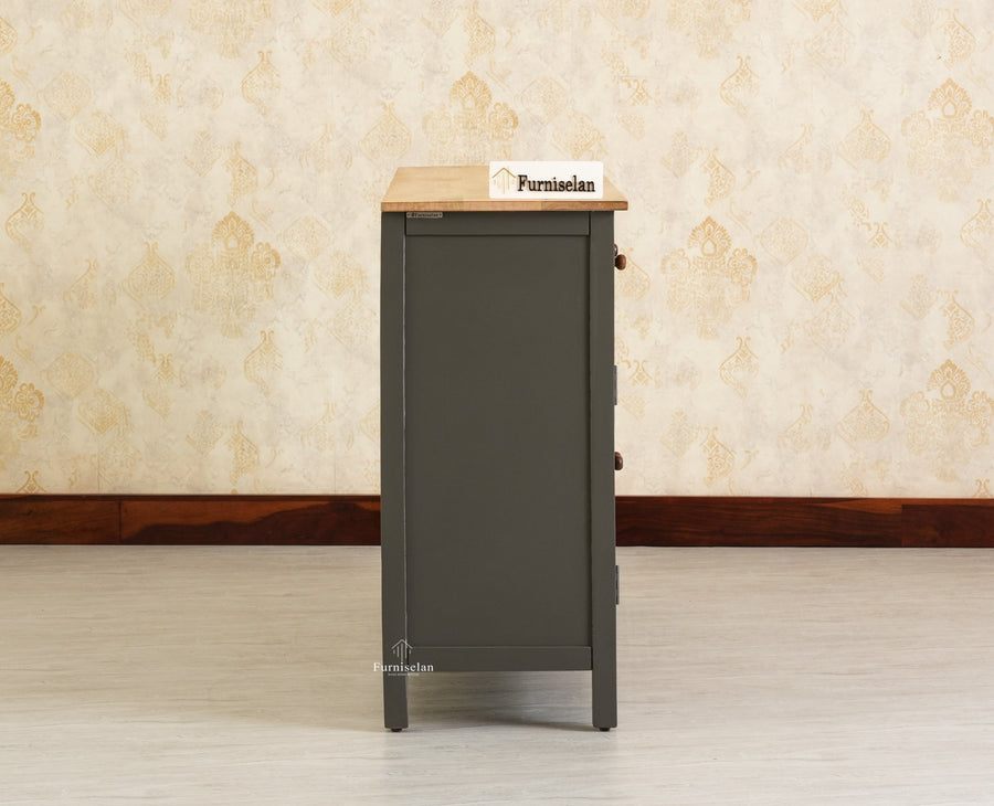 Spain Wooden Large Sideboard Cabinet slate grey 