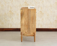Wellington Solid Wood Sideboard Cabinet Two Door and Drawers natural finish