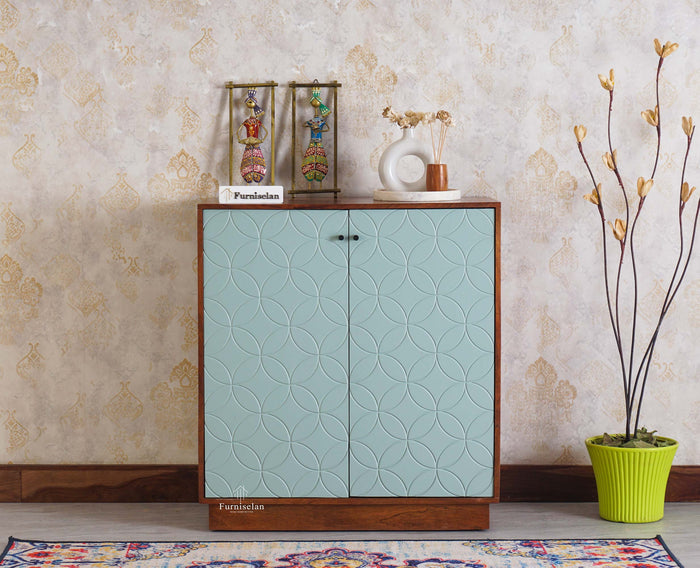 Worli Two Door Multipurpose Wooden Sideboard Cabinet Furniselan