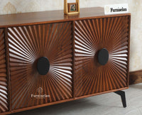 Greece Premium Look Wooden Sideboard Cabinet 3 Doors Furniselan