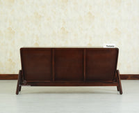 NewYork Wooden Rattan Cane Two Door Sideboard With Three Drawers - Grey Finish
