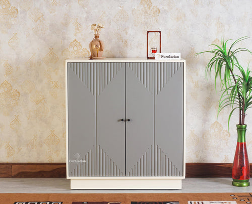 Altamount Two Door Multipurpose Wooden Sideboard Cabinet Furniselan-Cool-Grey