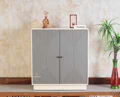 Altamount Two Door Multipurpose Wooden Sideboard Cabinet Furniselan-Cool-Grey