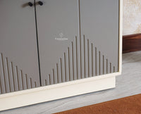 Altamount Two Door Multipurpose Wooden Sideboard Cabinet Furniselan-Cool-Grey