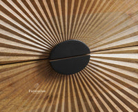 Greece Wooden Two Drawer Bedside Table Nightstand Furniselan Natural Finish