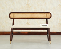Boston Wooden Backrest Bench Three Seater Grey Finish
