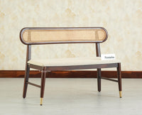Boston Wooden Backrest Bench Three Seater Grey Finish