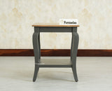 Alexandria Solid Wood End Table - Furniselan Slate Grey
