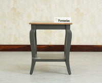 Alexandria Solid Wood End Table - Furniselan Slate Grey