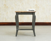 Alexandria Solid Wood End Table - Furniselan Slate Grey