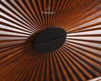 Greece Wooden Two Drawer Bedside Table Nightstand Furniselan Brown Finish