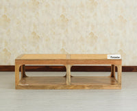 Boston Wooden Riviera Cane Coffee Table Natural Finish