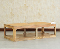 Boston Wooden Riviera Cane Coffee Table Natural Finish