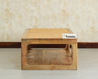 Boston Wooden Riviera Cane Coffee Table Natural Finish