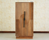Edinburgh Wooden Two Door Wardrobe Almirah Cabinet Natural Oak Finish