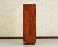 Edinburgh Wooden Two Door Wardrobe Almirah Cabinet - Brown Finish