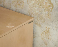 Mayur Wooden Sideboard Cabinet-Two Door Furniselan Stoneblast Oak