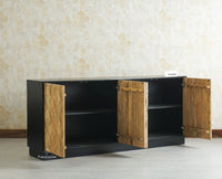 Mayur Wooden Large Sideboard Cabinet-Four Door Furniselan Natural Finish