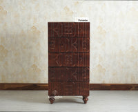 Wilson Solid Wood Five Drawer Chester Furniselan Grey Finish