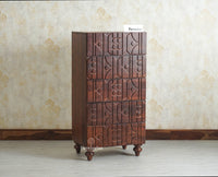 Wilson Solid Wood Five Drawer Chester Furniselan Grey Finish