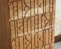 Wilson Solid Wood Five Drawer Chester Furniselan Natural Finish