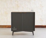 Bengaluru Solid Wood Two Door Cabinet Sideboard - Sideboard - Furniselan-Slate-Grey