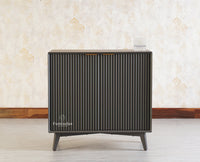 Bengaluru Solid Wood Two Door Cabinet Sideboard - Sideboard - Furniselan-Slate-Grey