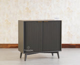 Bengaluru Solid Wood Two Door Cabinet Sideboard - Sideboard - Furniselan-Slate-Grey