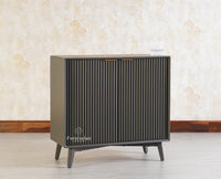 Bengaluru Solid Wood Two Door Cabinet Sideboard - Sideboard - Furniselan-Slate-Grey