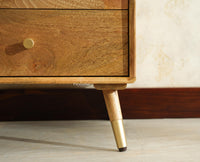 Boston Solid Wood Rattan Cane Single Door Wardrobe - Wardrobes & Cabinets - Furniselan-Natural Finish