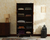 Boston Solid Mango Wood 4 Door Crockery Cabinet | Modern Kitchen Storage Unit Furniselan Grey Finish