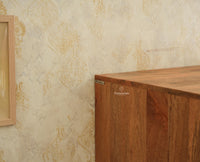 Edinburgh Wooden Two Door Wardrobe Almirah Cabinet Natural Oak Finish
